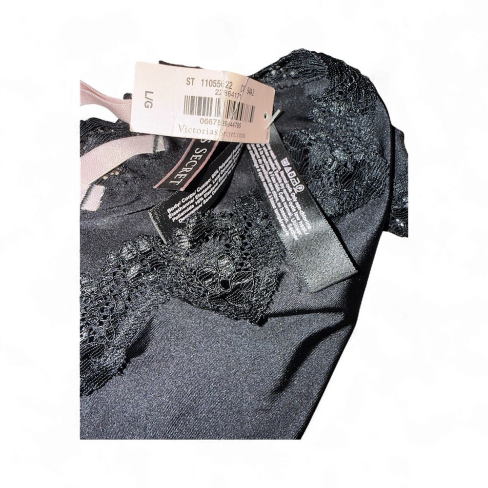 Y2K Victoria's Secret Silky Satin Lace-up Cheeky Panty Size Lg NWT! - Picture 2 of 6